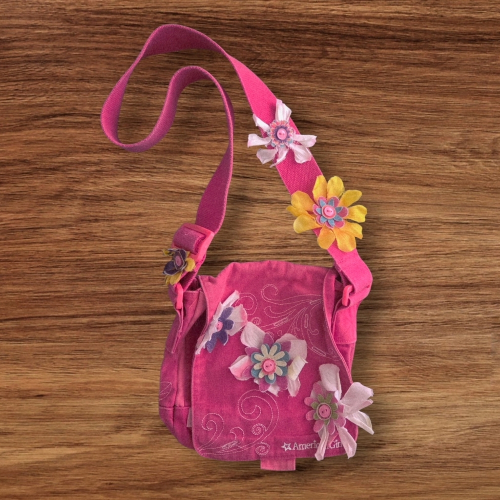American Girl Pink Floral Kids Bag